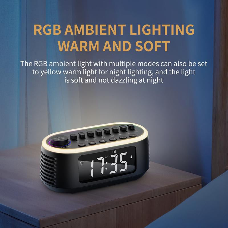 White Noise Speaker Sleep Speaker, DIY Mixable 200 Soothing Natural Sleep Sounds Machine for Sleep Aid, Relaxation, Kids, Meditation Black Audio Smartphone