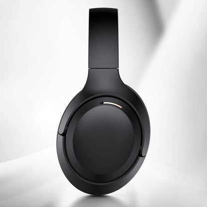 QC60 Hybrid Noise Cancenlling Headphones, over Ear Headsets with Microphone, 60H Playtime Foldable Lightweight, Deep Bass, Memory Earmuffs, for Travel Home Office