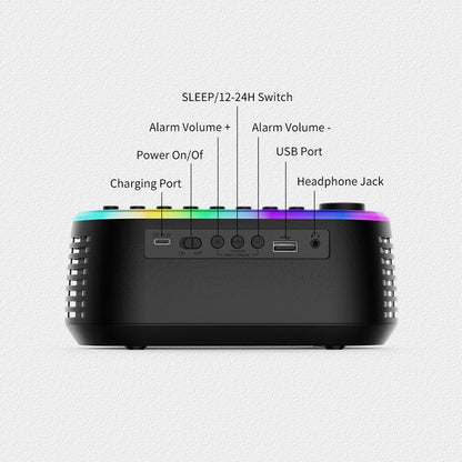 White Noise Speaker Sleep Speaker, DIY Mixable 200 Soothing Natural Sleep Sounds Machine for Sleep Aid, Relaxation, Kids, Meditation Black Audio Smartphone
