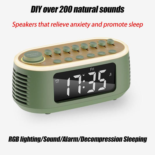 White Noise Speaker Sleep Speaker, DIY Mixable 200 Soothing Natural Sleep Sounds Machine for Sleep Aid, Relaxation, Kids, Meditation Black Audio Smartphone